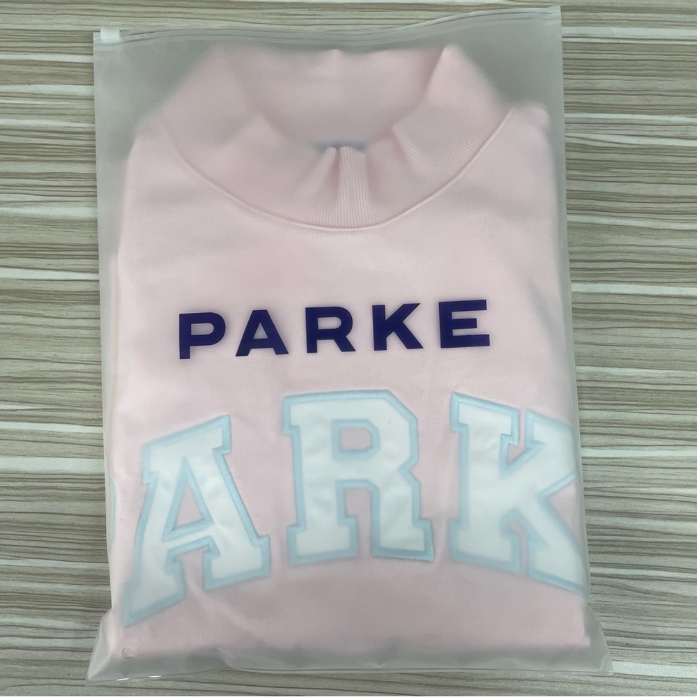 Parke Light Pink Mock Neck Sweatshirt - Picture 3 of 9